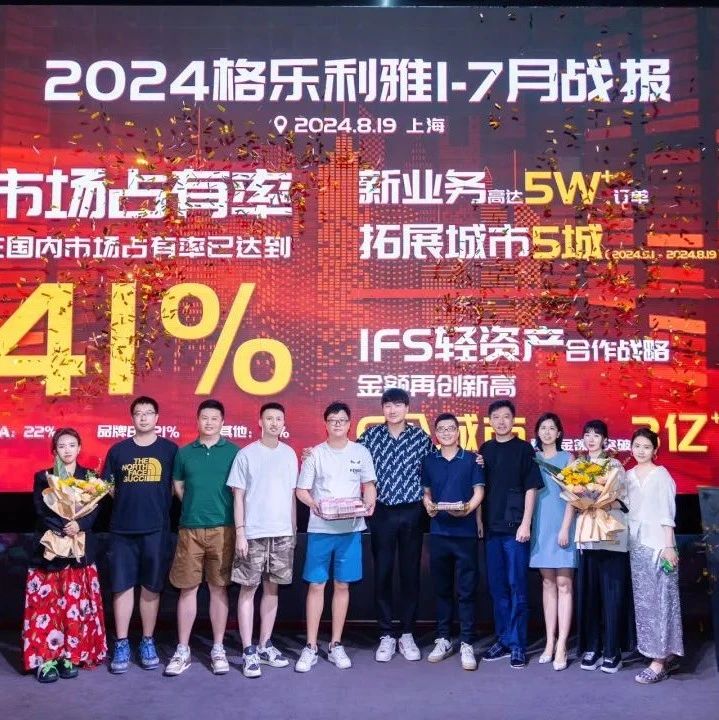市场占有率41%！2024格乐利雅战报系统